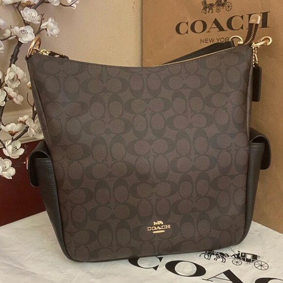 Coach Pennie Shoulder Bag In Signature Canvas c1523 - Picture 4 of 8